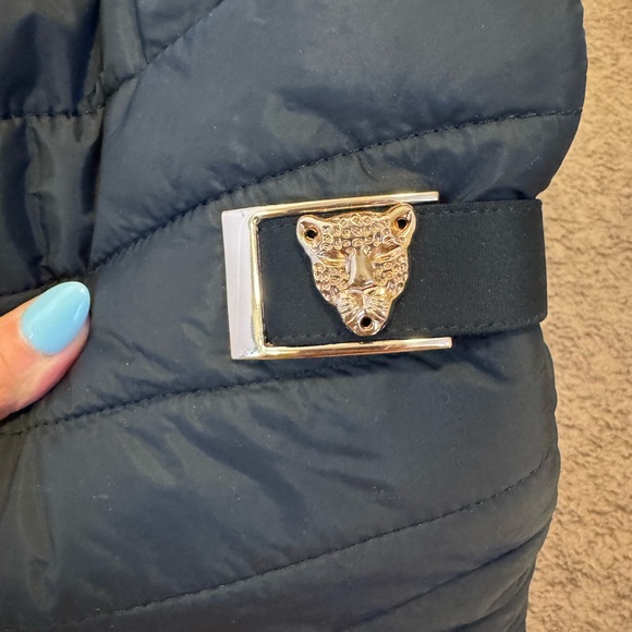 2 FOR $20 Black Puffer Over The Knee OTK Boots Lion Head Size 8.5 - Picture 3 of 10